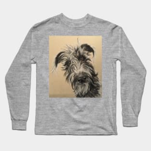 Scruffy Beddy/whippet Lurcher Long Sleeve T-Shirt